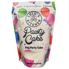 Pawty Cake Mix for Dogs - Back Packaging with Instructions