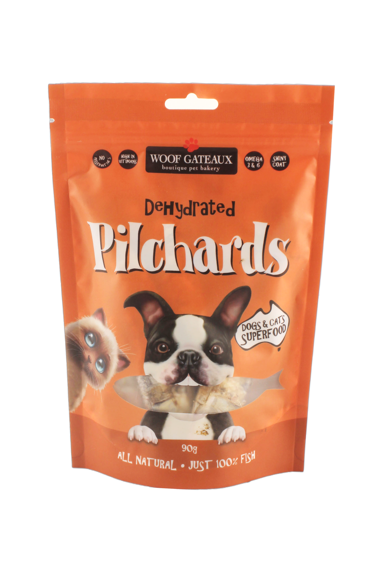 Dried Pilchard Treats by Woof Gateaux (200g)