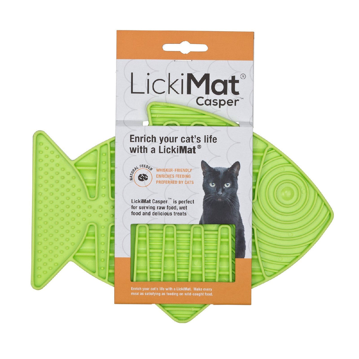 LickiMat Slow Food Bowl for Cats (Green)
