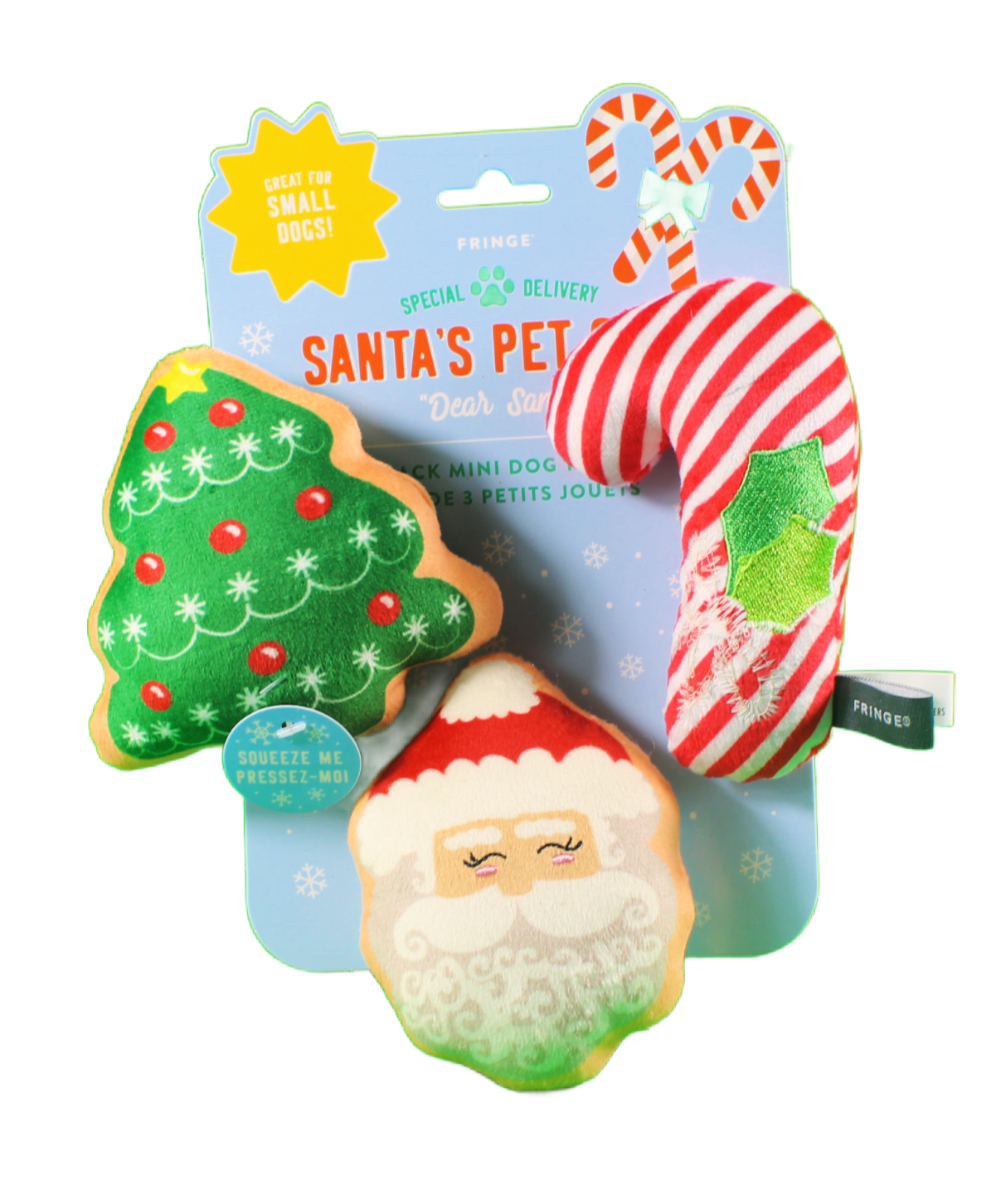 Santa's Trio of Toys and Snacks Dog Christmas Gift Box