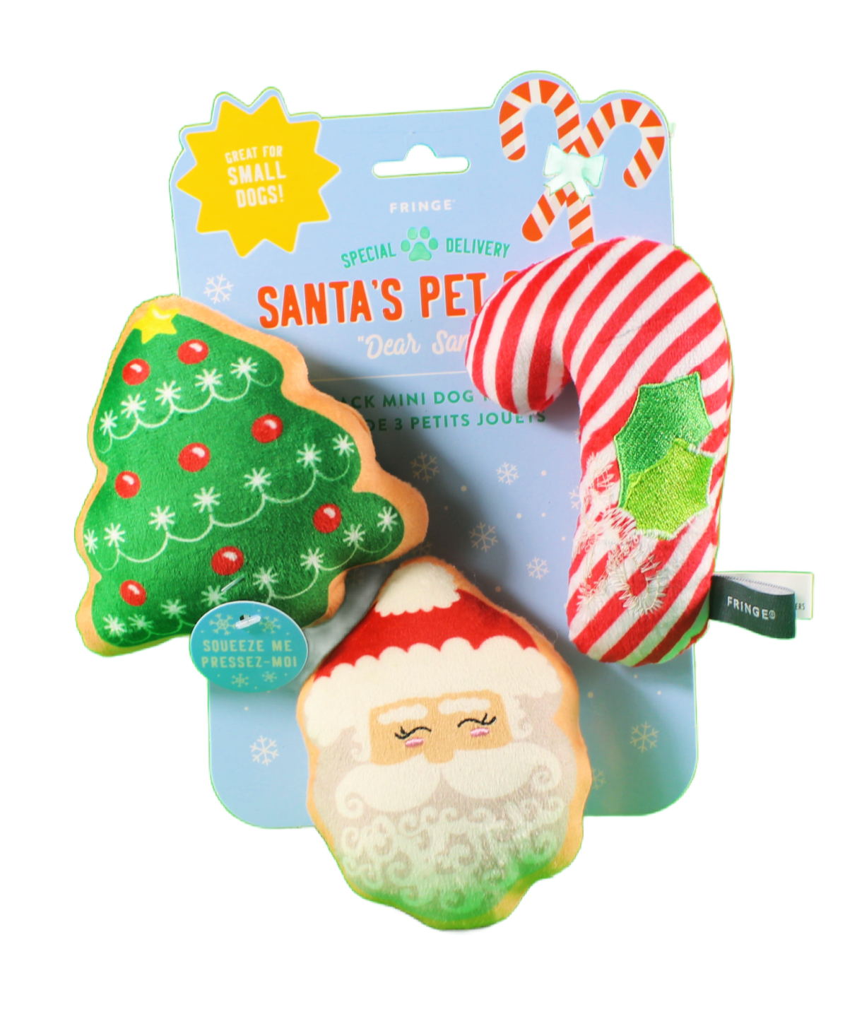 Fringe Studios Trio of Christmas-themed dog toys