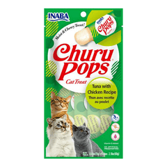 Churu Pops treats in two flavours, ideal for training and rewarding your cat.