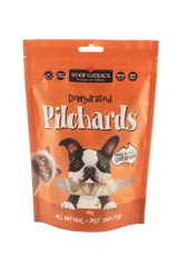 Dehydrated pilchards by Woof Gateaux for cats.