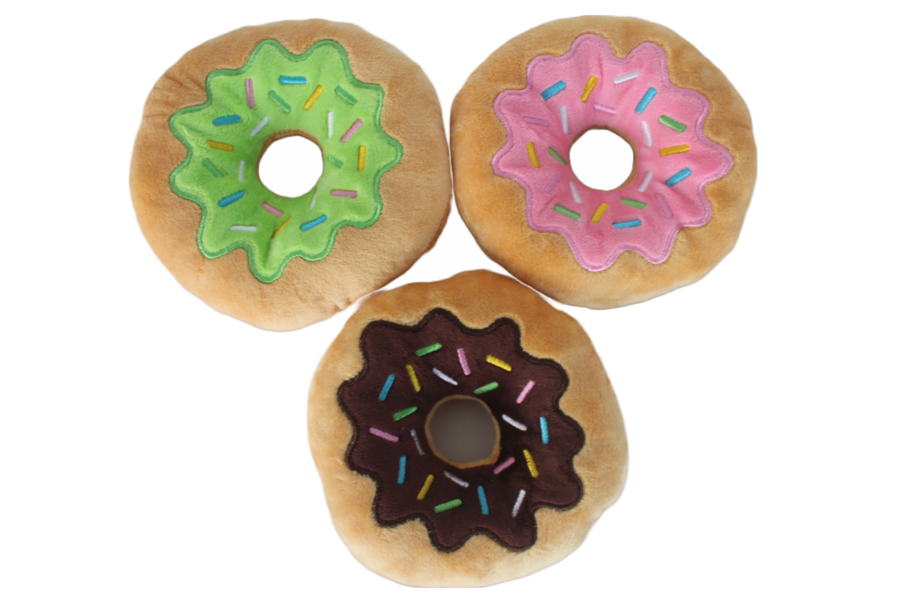 Tasty looking chocolate donut pet toy - perfect for play and gifts