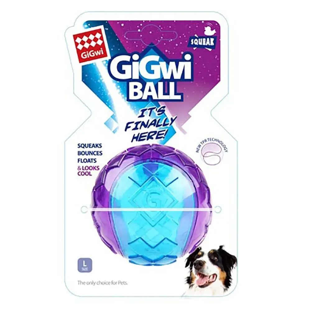 Gigwi Ball - Large Dog Ball made of durable TPR rubber for endless fun and fetch games.