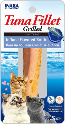 INABA Tuna Fillets in broth included in the cat gift box.