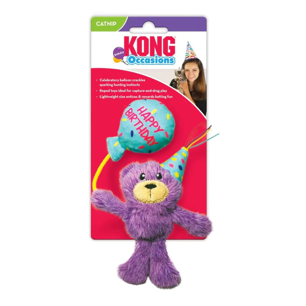 KONG Catnip Plush Toy with Crinkle Paper and Interactive Features