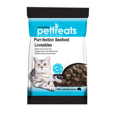 Purr-fection seafood-flavored treats for cats in Gone Fishin' gift box.