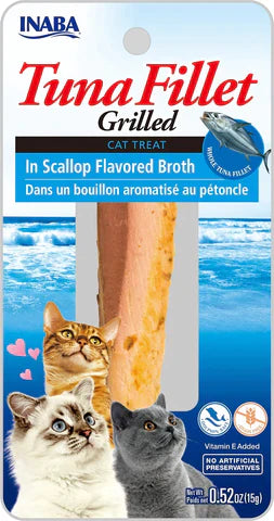 INABA Tuna Fillets in broth for cats in the gift box.