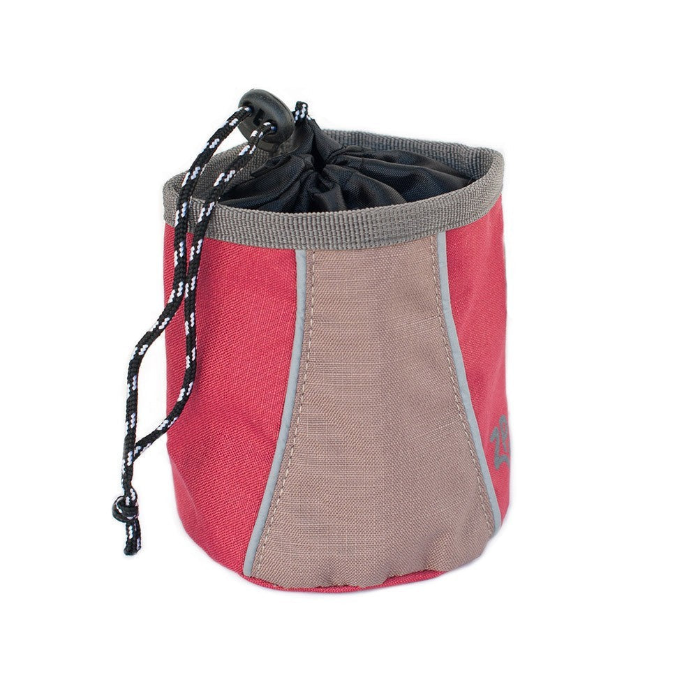 Zippy Paws Dog Treat and Ball Bag in Red